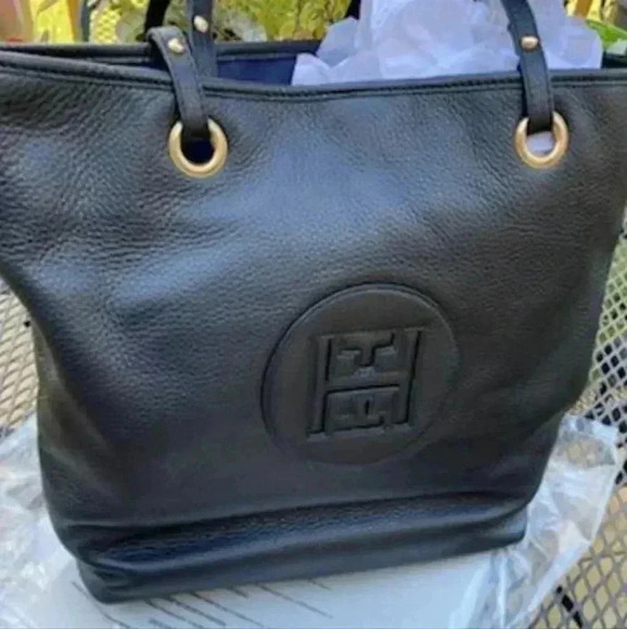 Leather Tommy Hilfiger Tote - Picture 1 of 5